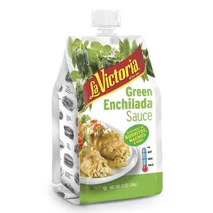 Ausguss tasche rote Enchilada-Sauce Verpackung Seiten zwickel benutzer definierte Retorte beutel mit Ausguss