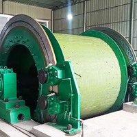 Monte-charge vertical JK pour mines de charbon, de métaux et non-métaux, levage en puits profond de 1871 m, capacité de 17 tonnes, entraînement à fréquence variable PLC