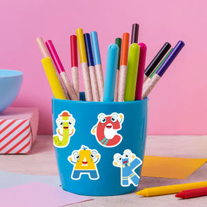 Vinilo impermeable personalizado lindo alfabeto <span class=keywords><strong>inglés</strong></span> troquelado pegatinas decorativas pegatinas de vinilo impermeables - Product Image 5