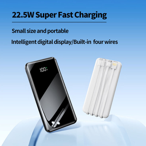 Batería Externa de 10000mAh en Oferta, con Cables Tipo-C y <span class=keywords><strong>Micro</strong></span> USB Integrados, Portátil, <span class=keywords><strong>Mini</strong></span>, Carga Rápida, Pantalla LED, Ultra Delgada - Product Image 2
