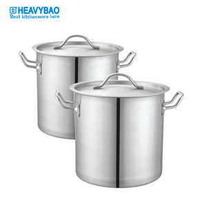 헤비바오 모든 유형 스톡 냄비 스테인레스 스틸 요리 냄비 세트 일본식 핸들 핫 세일 - Product Image 4