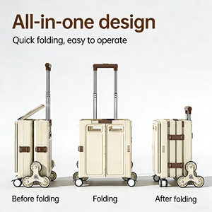 टोसेट पीपी सामग्री पालतू जानवर समायोज्य 4-पहिया रोलिंग सूटकेस फोल्डेबल आरामदायक पोर्टेबल बिल्ली कुत्ता वाहक बड़ी क्षमता - Product Image 2