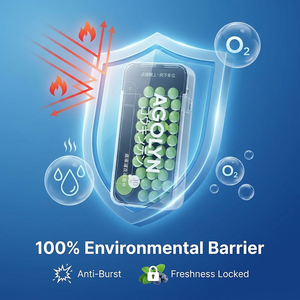 Perles de menthe effervescentes portables format poche pour une fraîcheur instantanée, comestibles et sans éjection, pour affaires et rendez-vous - Product Image 6