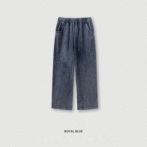 <span class=keywords><strong>Pantaloni</strong></span> sportivi da <span class=keywords><strong>uomo</strong></span>, <span class=keywords><strong>pantaloni</strong></span> larghi Casual retrò lavati a gamba dritta da <span class=keywords><strong>uomo</strong></span> - Product Image 4