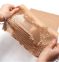 Coussin de protection mobile Papier nid d'abeille Rouleau de remplissage personnalisé Papier nid d'abeille Papier tissu nid d'abeille