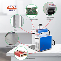 Machine de marquage laser couleur Mopa haute précision 20W 30W pour plaques électrolytiques et matériaux en résine polyester insaturée