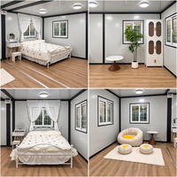 Maison conteneur pliable à double aile à montage rapide, cabane préfabriquée portable pour complexe hôtelier et hébergement
