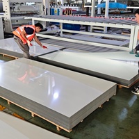 Panneau composite en aluminium marbré à veines fines de 3 mm, taille personnalisée, revêtement PE, panneau ACM pour revêtement mural de cuisine commerciale