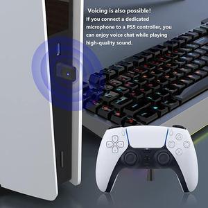 Transmisor de Audio <span class=keywords><strong>Bluetooth</strong></span> USB C para PS5/PS4, Adaptador Inalámbrico de Conexión Dual, <span class=keywords><strong>Dongle</strong></span> de Baja Latencia con Micrófono Analógico de 3.5 mm para PC - Product Image 5