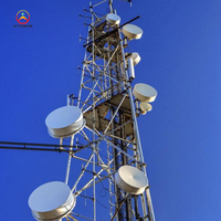 Tour de communication de pylônes de télécommunications en acier à triangle carré galvanisé 40m 30m 20m