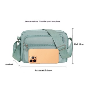 Bolso <span class=keywords><strong>Bandolera</strong></span> Pequeño Cuadrado para <span class=keywords><strong>Mujer</strong></span> de Mediana Edad, con Bolsillo Secreto Trasero y Bolsillo Frontal Portátil, Nuevo Modelo 2026 - Product Image 2