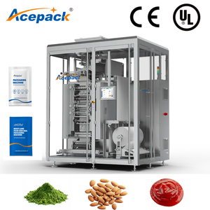 Machine d'emballage de sachets multi-voies à scellage 4 côtés entièrement servo-assistée certifiée CE MF-1000 pour poudre, liquide et granulés - Product Image 1