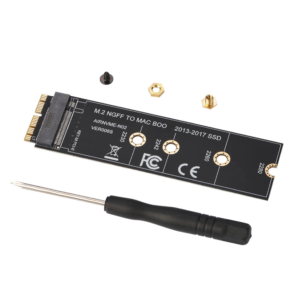 Адаптер M.2 NVME SSD для MacBoo Air Pro Retina 2013-2017 NVME/AHCI SSD, Модернизированный комплект для A1465 A1466 A1398 A1502