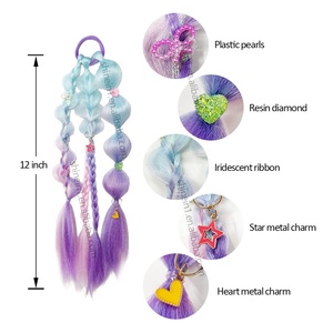 Shinein - Nueva Extensión de Cabello Trenzado de 12 Pulgadas con Color Degradado para Niños, Extensión de Cabello Trenzado de Ganchillo con Burbujas para Niños - Product Image 3