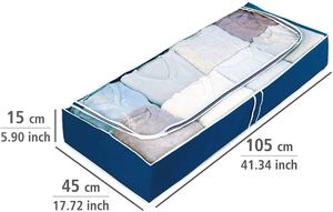 Home Underbed <b>Storage</b> Organizer Non-Woven Fabric Modern Foldable Adjustable 105x15x45cm Living Room Space Saver Suit for Bedding - Product Image 6