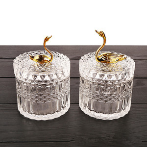 Nhà Cung Cấp Của Thủy Tinh Nổi Lưu Trữ <span class=keywords><strong>Jar</strong></span> Thủy Tinh Hộp Đồ Trang Sức Châu Âu Retro Glass Kẹo Lưu Trữ <span class=keywords><strong>Jar</strong></span> Với Động Vật Có Nắp Đậy - Product Image 3