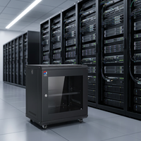 Rack de Servidor Metálico de 15U para Centro de Datos, con Paneles Laterales Extraíbles y Fácil Instalación para Infraestructura Informática