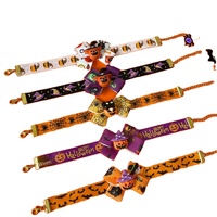 Collier ajustable pour animaux de compagnie avec nœud papillon en polyester, mignon, pour l'hiver et toutes les saisons, idéal pour les fêtes