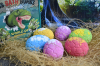 Bain moussant bio pour enfants, aromathérapie, soins du corps, Spa, bain de luxe, dinosaure, oeuf, jouets surprise, bombe de bain à l'intérieur, ensemble cadeau