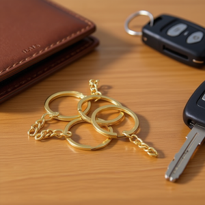 Portachiavi con Catena 32Mm in Oro K, Set da 6 Pezzi - Product Image 2