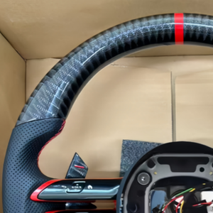 Volante de Fibra de Carbono Genuina para Mercedes Benz W204 W205 W212 W213 W177 W222 W463 <span class=keywords><strong>Clase</strong></span> C E S A GLC GLE G - Product Image 3