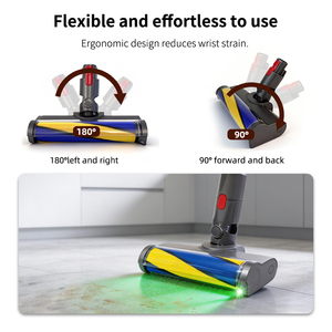 Brosse d'aspirateur avec lumière LED compatible avec les aspirateurs <span class=keywords><strong>Dyson</strong></span> V6 DC58, DC59, DC61, DC62, DC73, DC74, tête de brosse de remplacement - Product Image 6