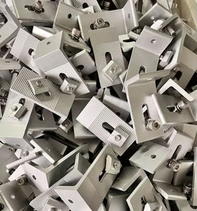 Soporte de Fijación para Panel Solar en Forma de L, de Bajo <span class=keywords><strong>Precio</strong></span>, Sistema de Montaje en Techo de Aluminio para Techos Metálicos - Product Image 6