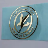 Emblema del logo dell'autoadesivo dell'automobile del metallo di elettroformatura dell'autoadesivo di logo del nichel su misura lucido lucido lucido spazzolato