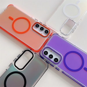 Funda Compatible con Samsung S25 Ultra, Diseño Degradado de Doble Color, Magnética Mate, Antideslizante, Protección Contra Caídas para A56 - Product Image 1