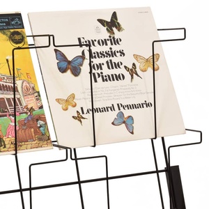 Customized Vinyl Record Storage <strong>Display</strong> Stand Modern Design Easy to Assemble Metal Vinyl Record <strong>Display</strong> <strong>Rack</strong> - Product Image 4