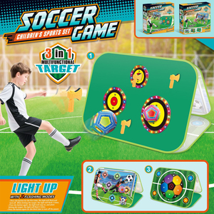 Juego de Portería de Fútbol Multifuncional 3 en 1, Juguete Interactivo Deportivo para Exteriores con Anillos con Sensor Luminoso para Niños, Ejercicio Físico - Product Image 2