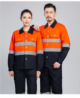 Vêtements de travail réfléchissants de sécurité personnalisés OEM, veste et pantalon industriels, combinaison de travail, uniformes de travail