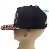 Gorra de Béisbol de 5 Paneles con Visera Plana, Bordada con Camuflaje, 100% Poliéster, Estilo Hip Hop Urbano