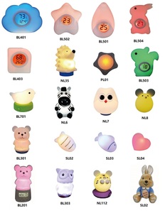 Horloge d'entraînement de sommeil en silicone pour chat, veilleuse LED de réveil soleil et lune avec réveil pour enfants, meilleure vente - Product Image 6