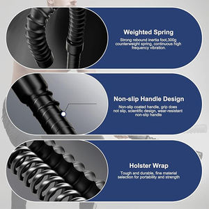 Profesyonel Kablosuz Battle Rope'lar 2 Adet Evde Fitness İpi Güç Antrenmanı İçin Özel Logo Baskılı - Product Image 2