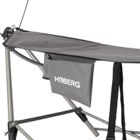 Hamac de qualité supérieure avec parasol à ouverture rapide, chaise pivotante d'extérieur pliable