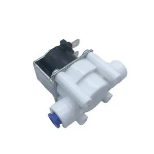 Miniature Plastic Valve Valvulas De Plastico 12V 24V Water Inlet Valve 1/4" Plastic Solenoid Valves