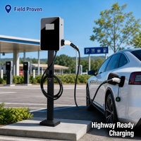 Station de recharge portable pour véhicules électriques WANBO WB-DC, interface CCS, 30 kW-360 kW, chargeur de voiture extérieur étanche