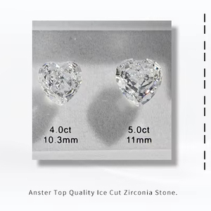 Kit d'outils de sélection de diamants pour bijoux, 10 formes, tableau de référence de 90 tailles, tableau de comparaison de zircone cubique CZ à taille de glace pilée - Product Image 2