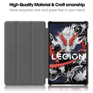 2025 nouveau PC dur couverture arrière rabat en cuir PU support de béquille <span class=keywords><strong>tablette</strong></span> housse de protection pour <span class=keywords><strong>Lenovo</strong></span> Legion Y700 Tab Plus - Product Image 2