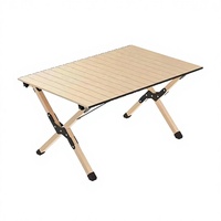 Table pliante portable en acier carbone taille M pour 2 à 8 personnes, légère (2,7-5,6 kg), idéale pour pique-nique et camping en extérieur