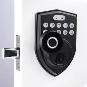 กลอนประตูอัจฉริยะ Glomarket ทำจากอลูมิเนียมอัลลอยด์ พร้อมระบบสแกนลายนิ้วมือ รหัสผ่าน และระบบจัดเก็บข้อมูลบนคลาวด์ สำหรับประตูไม้ - Product Image 5