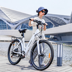 Vélo électrique chinois avec <span class=keywords><strong>moteur</strong></span> 250W, cadre en alliage d'aluminium 26'' 28'', batterie cachée 36V, vélo de ville, Europe - Product Image 5