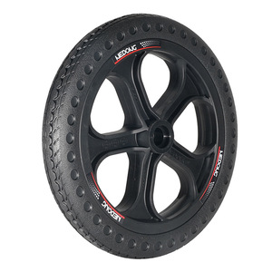 ล้อเลื่อน Nedong 12x1.5 แบบไม่มียางลม ล้อลูกปืน รับน้ำหนักได้ 75 กก. สีเทา แบบหมุนได้ - Product Image 4