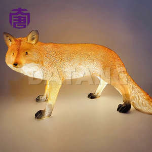 Escultura Luminosa de Zorro, Lámpara LED Decorativa para Exteriores, para Decoración Navideña y de Halloween, con Clasificación IP65, Color Personalizable - Product Image 6