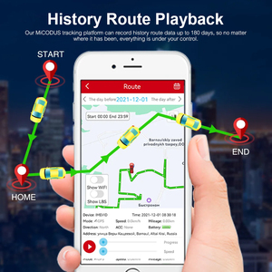 Suivi en temps réel, lecture de l'historique des trajets, système GPS GLONASS, traceur GPS intelligent étanche avec enregistreur vocal - Product Image 4