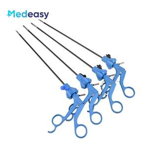 5mm Alat bedah dapat digunakan kembali pegangan biru Laparoskopik gunting tang alat Laparoskopik - Product Image 2
