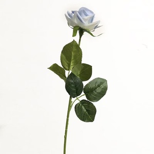 Rosa Artificial Azul Hielo Hecha a Mano, Impermeable, Sensación de Tacto Único, Hidratante, Flor Artificial para Decoración del Hogar, Decoración de Bodas - Product Image 5