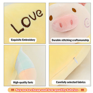 Personalizzato morbido maiale di Banana peluche animale di peluche adorabile regalo speciale <span class=keywords><strong>per</strong></span> gli amici PP imbottito di cotone cuscino di lancio fornitore diretto - Product Image 5