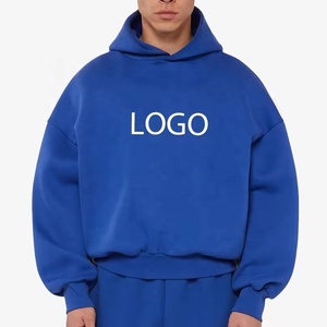 Set di felpa con cappuccio in cotone pesante con Logo personalizzato 330gsm <span class=keywords><strong>pantaloni</strong></span> della <span class=keywords><strong>tuta</strong></span> in spugna francese larghi <span class=keywords><strong>pantaloni</strong></span> della <span class=keywords><strong>tuta</strong></span> lunghi da <span class=keywords><strong>uomo</strong></span> - Product Image 3